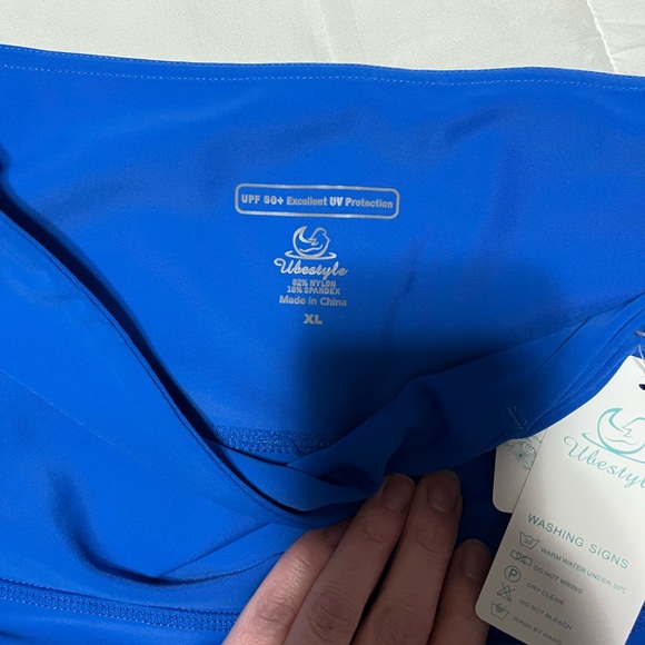 NWT Ubestyle UPF 50+ High Waist Women's Swim Pants - Picture 4 of 4